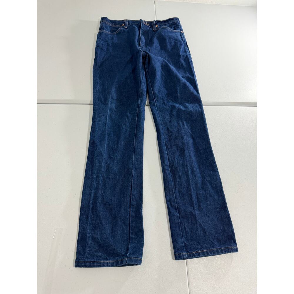 Wrangler Cowboy Cut Jeans Size 33 x 34 Dark Blue Jeans